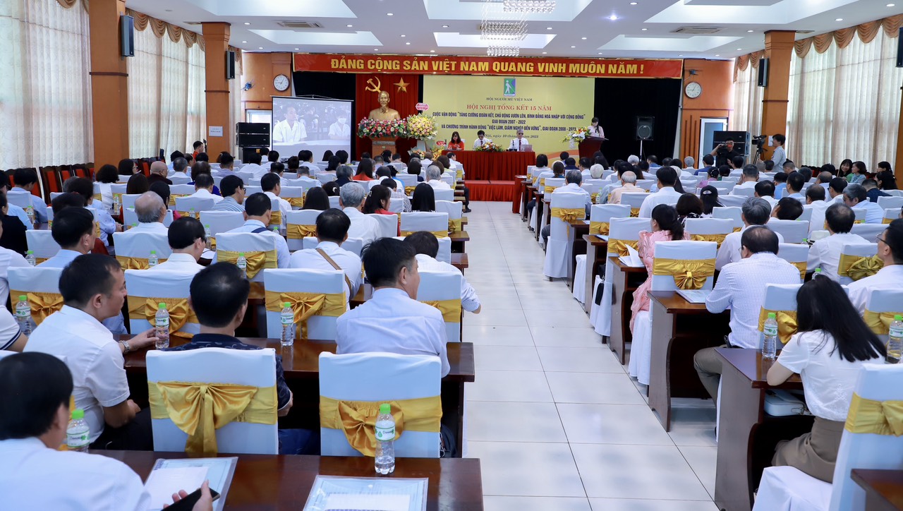 Trung ương Hội tổ chức hội nghị tổng kết 15 năm thực hiện Cuộc vận động “Tăng cường đoàn kết, chủ động vươn lên, bình đẳng, hòa nhập với cộng đồng” và Chương trình hành động “Việc làm, giảm nghèo bền vững”.