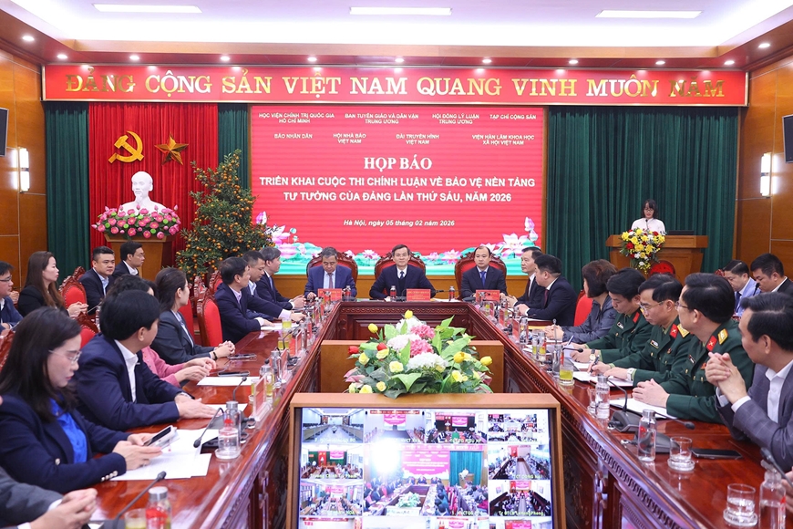 Hình ảnh: Tổ chức Cuộc thi Chính luận về bảo vệ nền tảng tư tưởng của Đảng lần thứ sáu, năm 2026